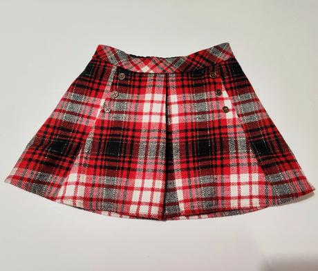 Karovaná sukňa, nutmeg,116