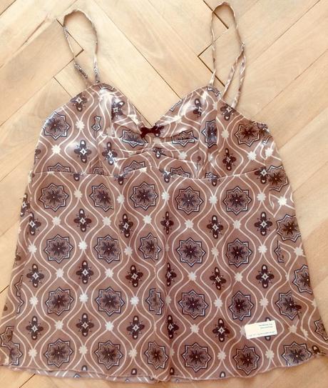 Saténový top, amisu,m