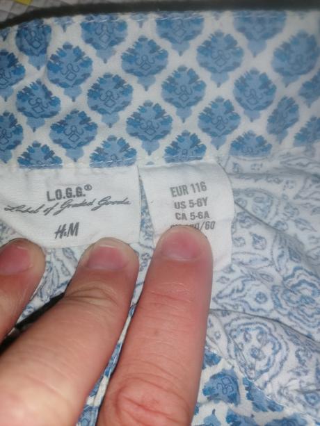 Kraťasy, h&m,116