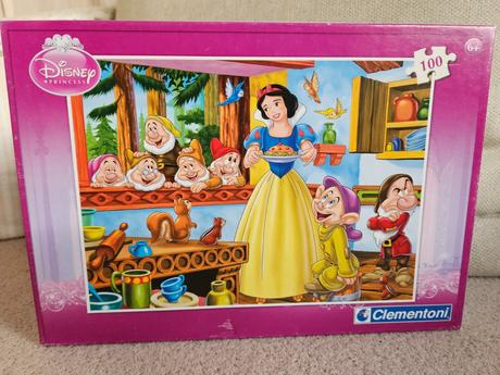 Puzzle pre dievčatko princezné, snehulienka, stich, 