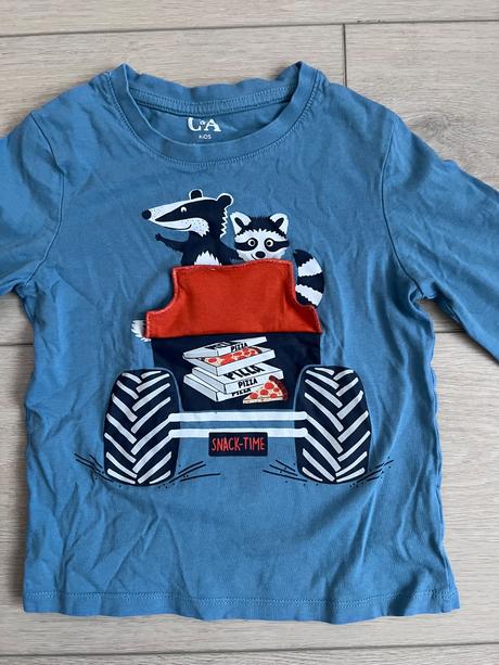 Tričko s pizzou, c&a,116