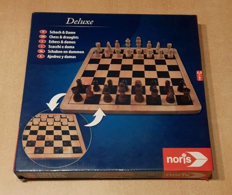 Predám drevené šachy + dáma   deluxe, 