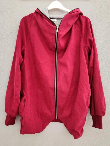 Bordová bunda lesara, s