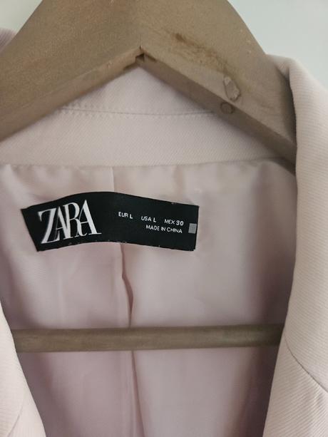 Sako pudrovej farby, zara,l