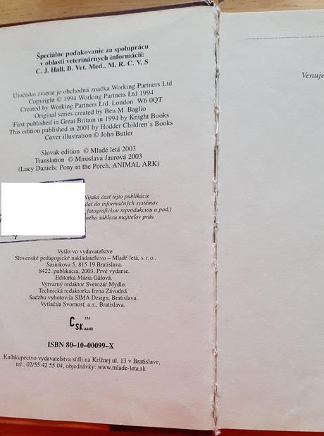 Poník na verande, útočisko zvierat, lucy danielsov,