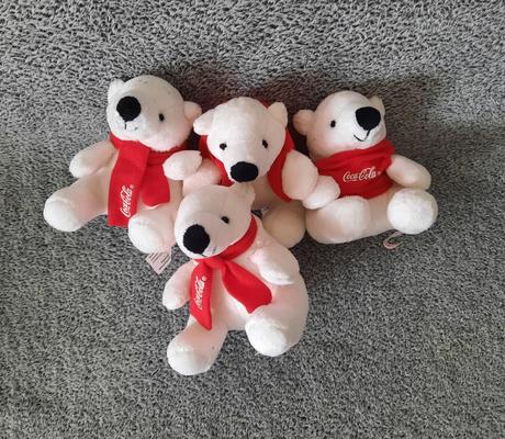 Plyšáci "ľadoví medvedíci" (4 ks), 