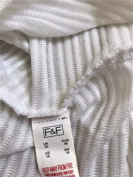 Voľné dlhšie zvonové tričko, f&f,xl