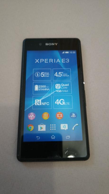 Maketa telefónu - sony xperia e3, sony