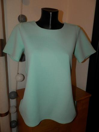 Mentolový elegantný top, 40