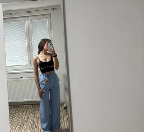 Elegantné nohavice, s