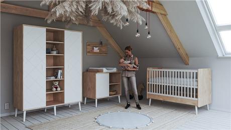 Faktum peak natural oak & white komoda, 