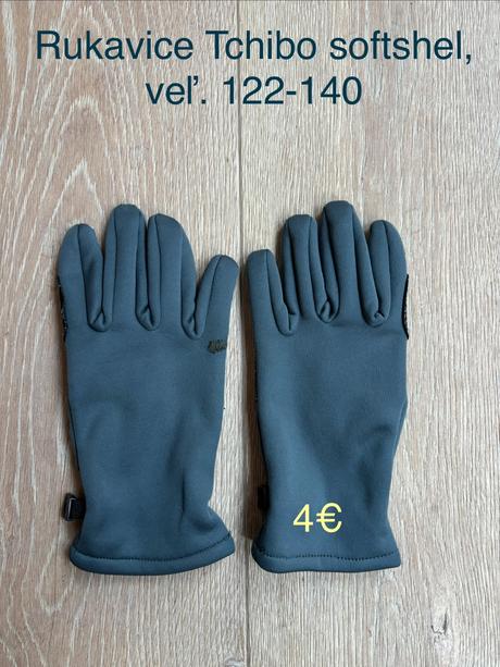 Rukavice softshelové tchibo, veľ. 122-140, tchibo,122