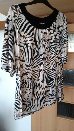 Tunika vzorovaná béžová, veľ.52, 52