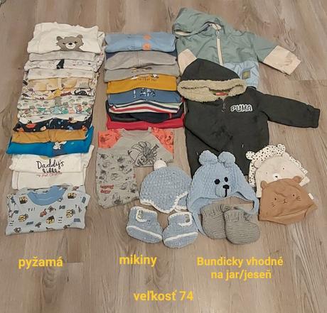 Oblecenie pre chlapca, 68–80