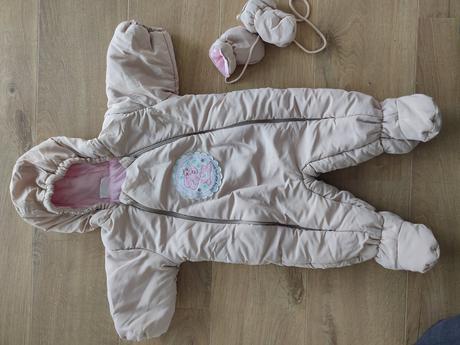 Zimný overal pre bábätko (dievčatko), ergee,68