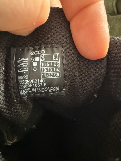 Kožené zimné topanky, ecco,28