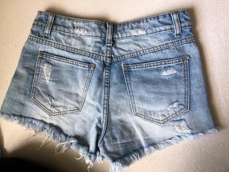 Rifľové šortky, bershka,s