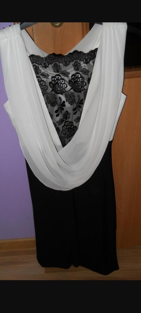 Čierno biele šaty s/36, s