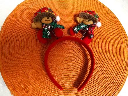 Vianočná dekoratívna čelenka, 