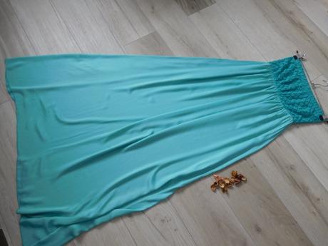 Dlhé šaty dámske  36/38v, pružné top top stav,, 36