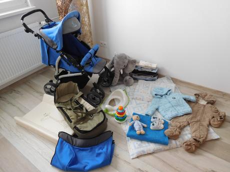 Kočiarik +vajíčko+kresielko+prebalovacia podložka, caretero