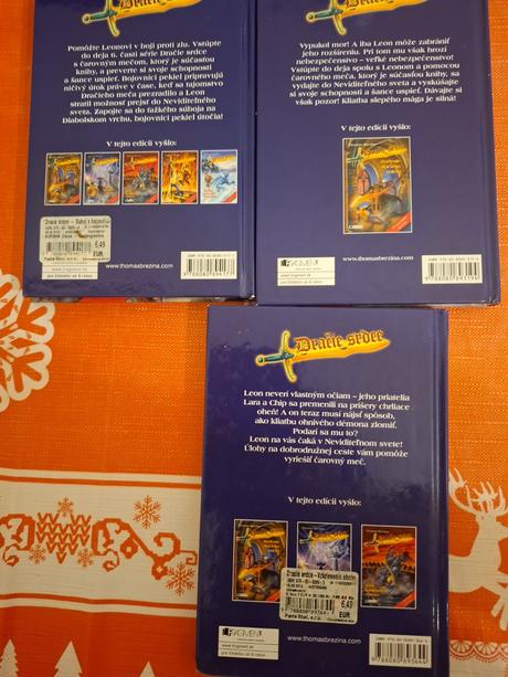 Thomas brezina dračie srdce spolu 6eur, 