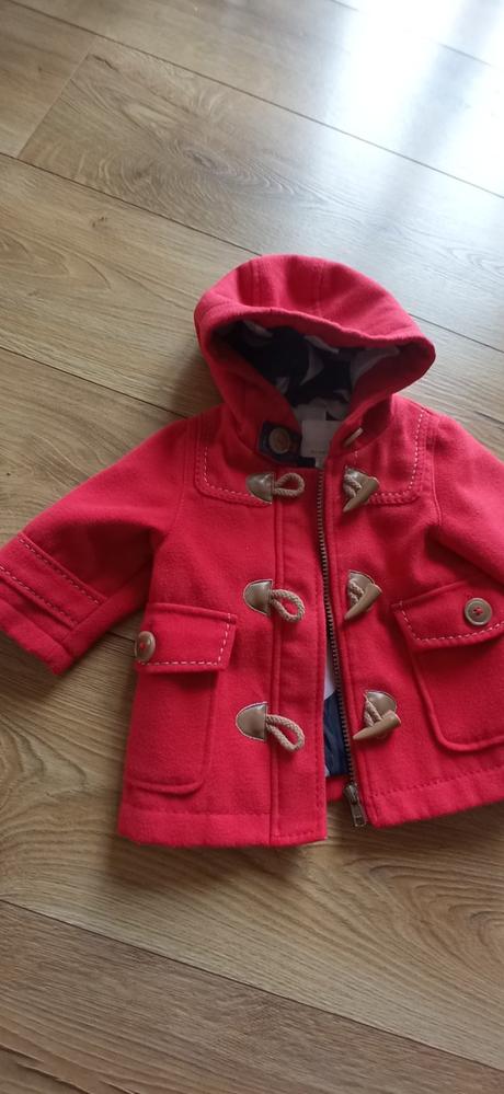 Dievčenský kabátik červený veľ. 62, next,62