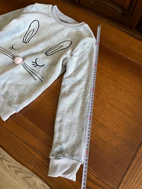 Teplá chlpatá mikina so zajačikom, kids,134