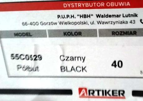 Čierne poltopánky na nízkom podpätku, v.36,39,40, 36 / 39 / 40