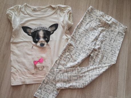 Tričko a legíny, h&m,92