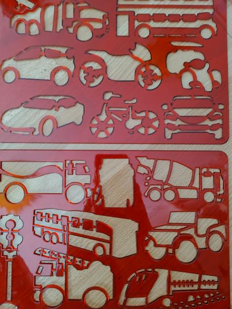 Šablony na kreslenie dopravné prostriedky,