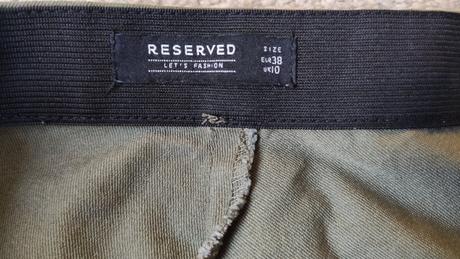 Dámske olivové prešívané nohavice, reserved,m