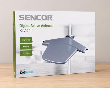 Vonkajšia dvb-t2/t anténa sencor sda-512, sencor