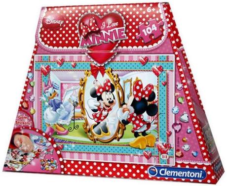 Clementoni puzzle s drahokamami minnie pred zrkadl,