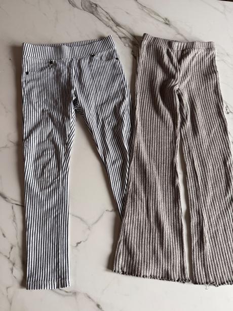 2x jegginy a nohavic zara a reserved 128 pre dievc, zara,128