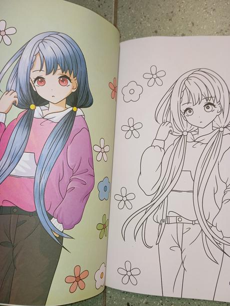 Manga omaľovánka color action, 