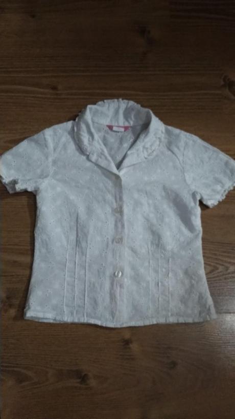 Biela moderná bluzka 122-128, john lewis,128