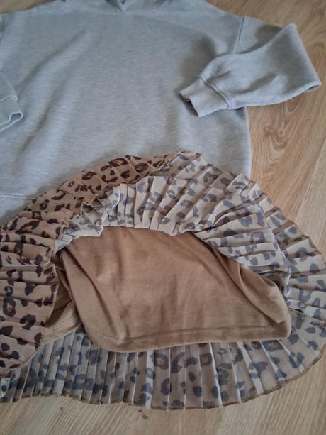 Dievčenske mikinové šaty, zara,152