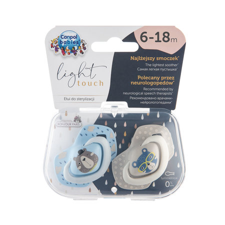 Silikónový cumlík canpol anatomický 6-18 mes. 2 ks, canpol babies