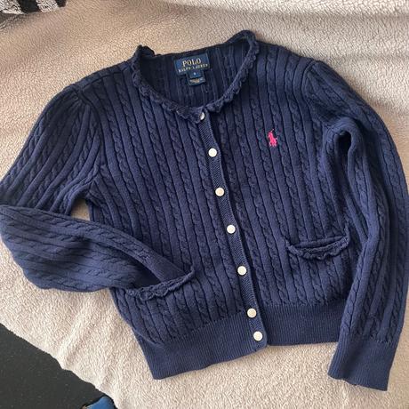 Ralph lauren dievčenský bavlneny svetrik vel.6, ralph lauren,116