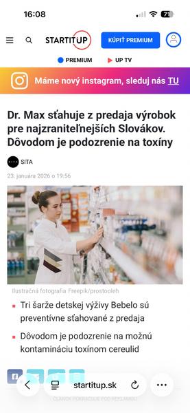 Tri šarže detskej výživy Bebelo sú preventívne sťahované z predaja