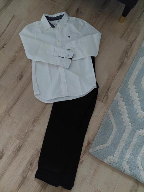 Kosela a nohavice na svadbu, h&m,128