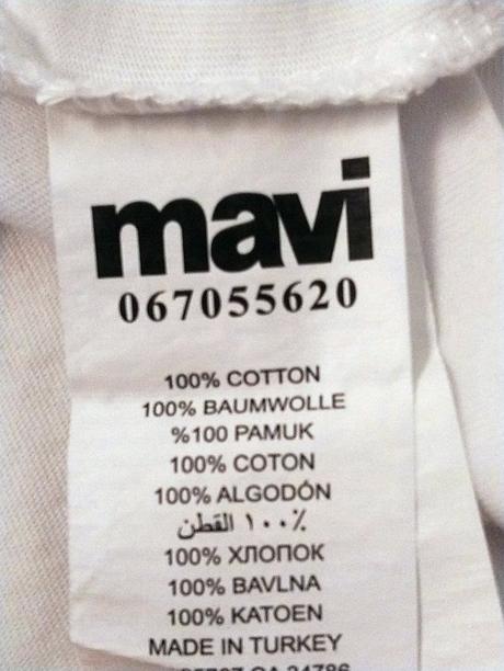 Pánske biele tričko s motívom, mavi, s, s