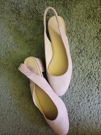 Damske bledoružové topanky 41, deichmann,41