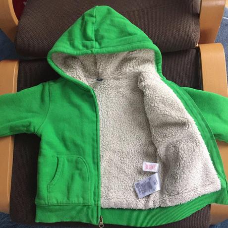 Teplá mikina gap s kožušinkovou podšívkou, gap,116