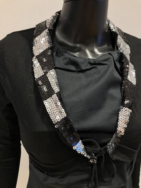 Dámske bolero s flitrami čierne (s/m), s