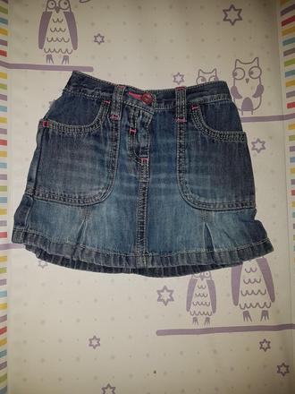 Riflova suknicka 6/9m, next,74