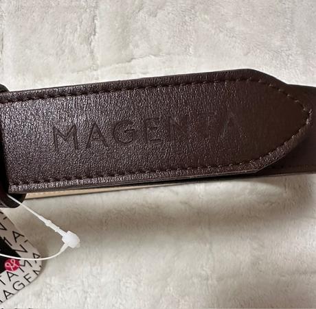 Čokoládový kožený opasok zn. magenta,