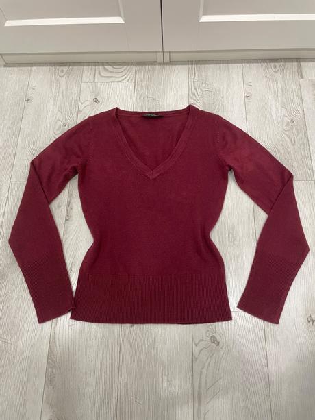 Burgundový svetrík, dorothy perkins,s