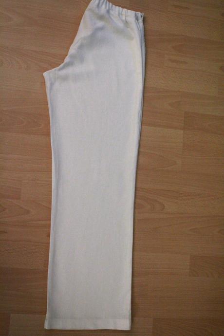 Tehotenské biele ľanové nohavice, zn. complicité, s